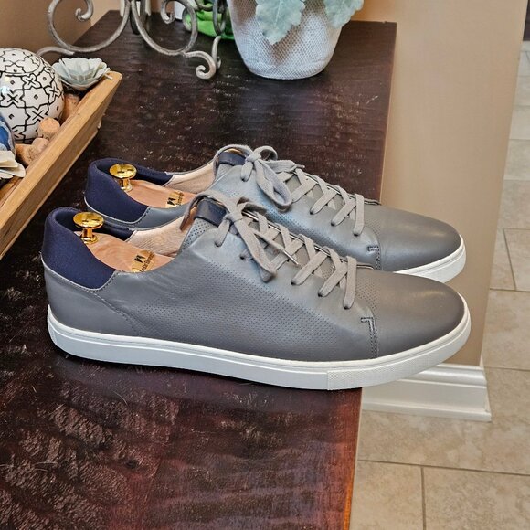 Sam Edelman Gray and Navy Sneakers - Picture 1 of 16